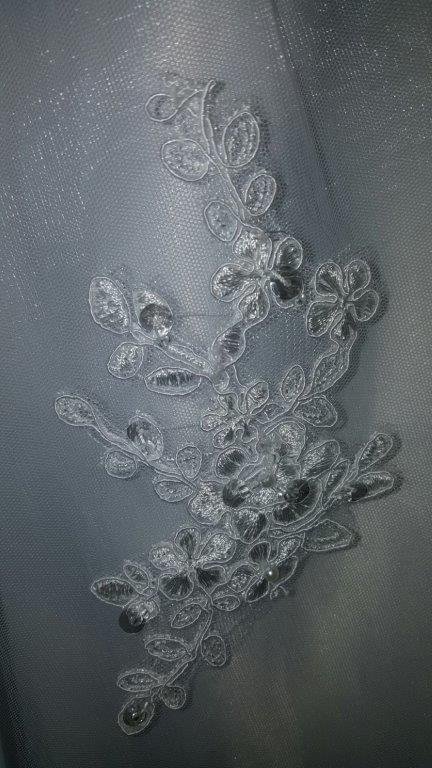 white lace flower girl dress